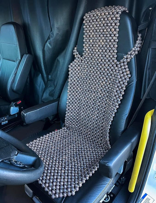 EXCEL LIFE | Extra Large Natural Wood Beaded Seat Cover