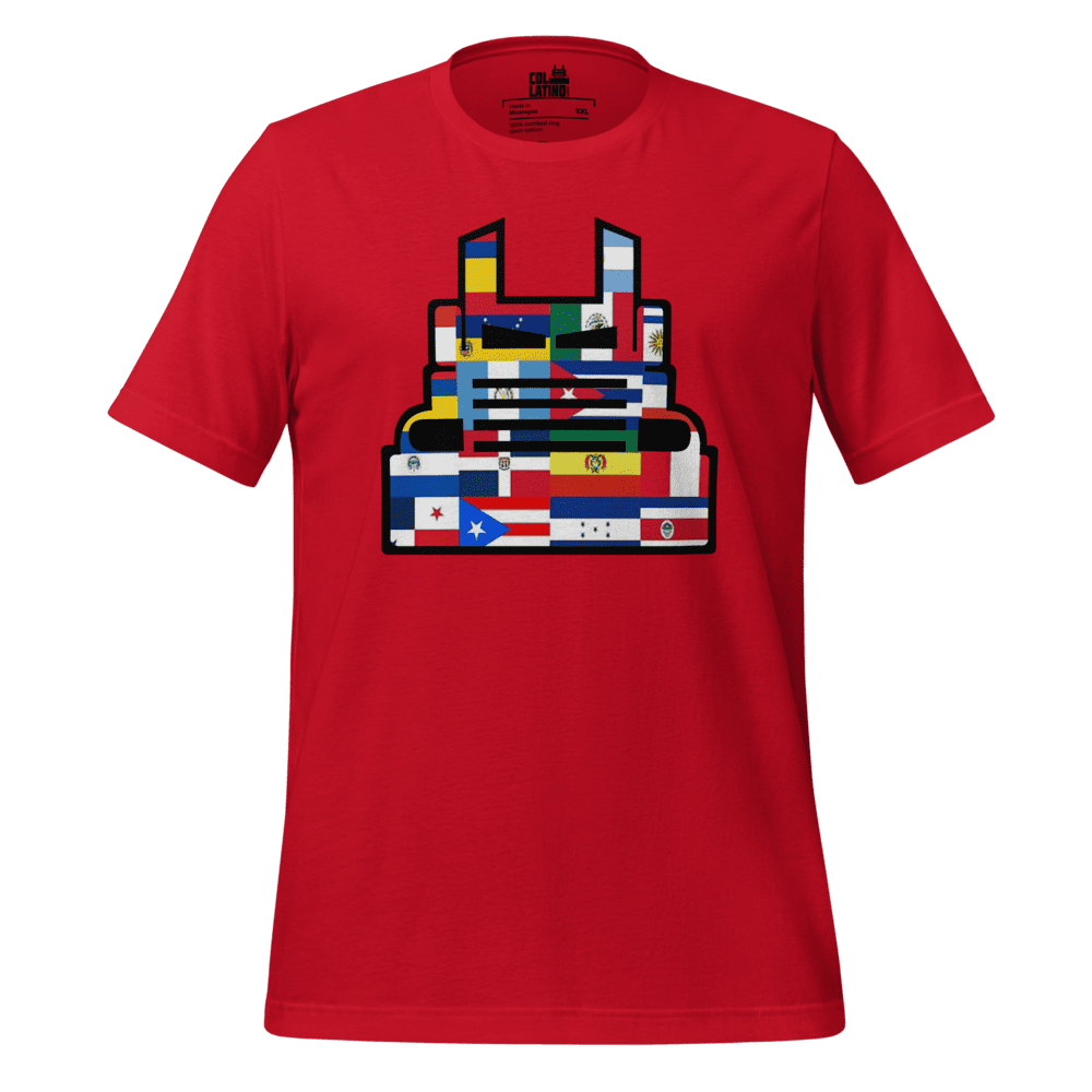 T-Shirt-Bella+Canva-3001-Red-Orgullo Latino 