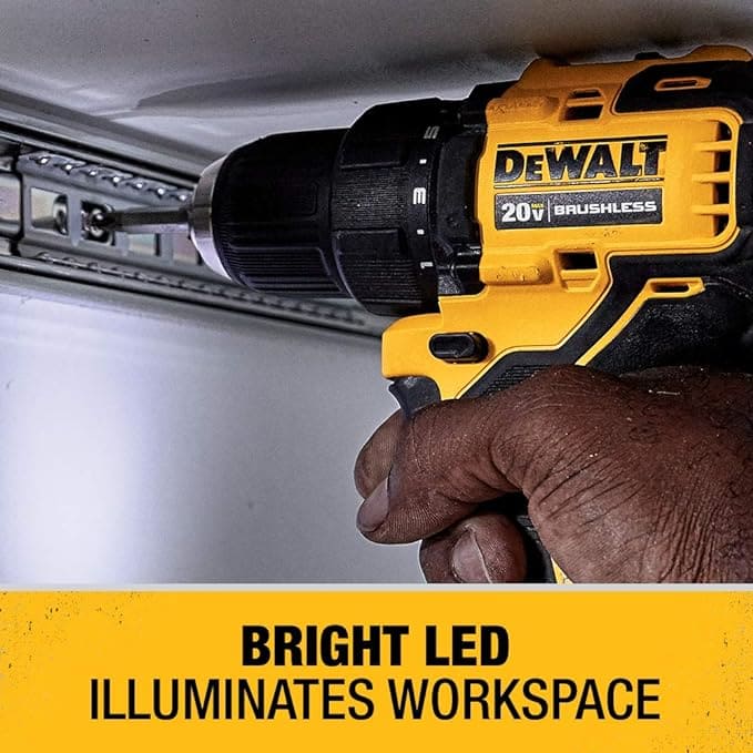 DEWALT DCK278C2 Atomic - Kit de taladro de impacto compacto inalámbrico sin escobillas, iones de litio, 20 V max