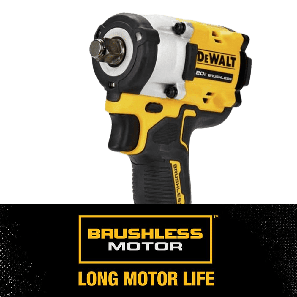 DEWALT DCF921P2 ATOMIC 20V MAX* 1/2 pulg. Llave de impacto inalámbrica con kit de yunque de anillo de cerdo