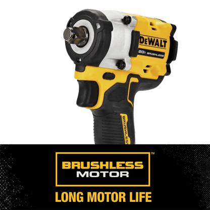 DEWALT DCF921P2 ATOMIC 20V MAX* 1/2 pulg. Llave de impacto inalámbrica con kit de yunque de anillo de cerdo