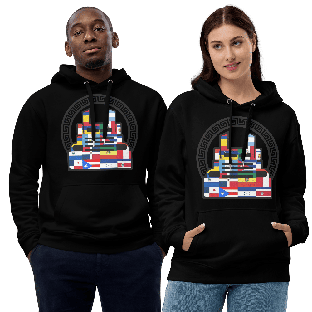 ECO-Premium-Hoodie-Negro-Orgullo Latino