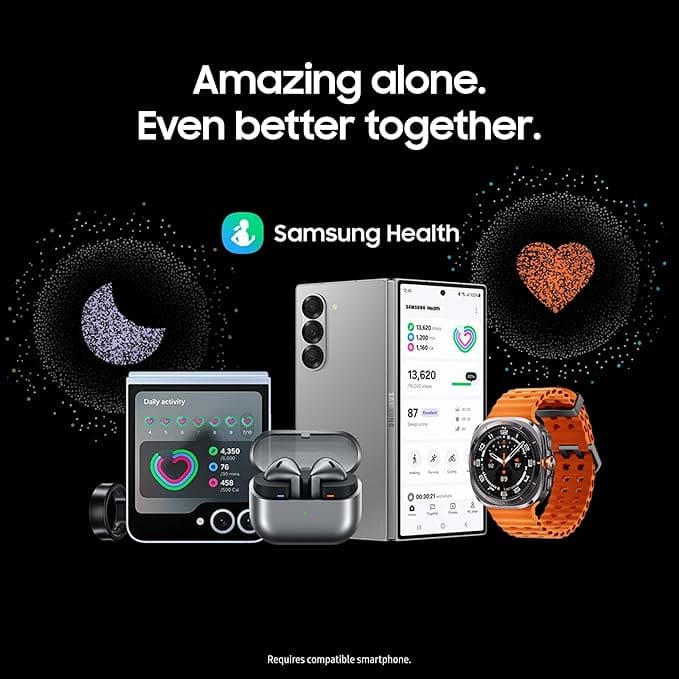 SAMSUNG Galaxy Watch Ultra 1.850 in LTE AI Smartwatch con puntuación de energía, consejos de bienestar, seguimiento de frecuencia cardíaca, monitor de sueño, rastreador de fitness, GPS, 2024, gris