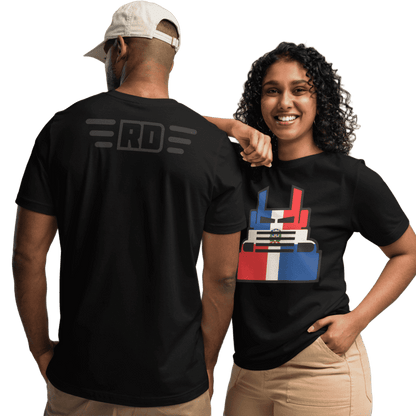 T-Shirt-Bella+Canva-3001-Black-República Dominicana