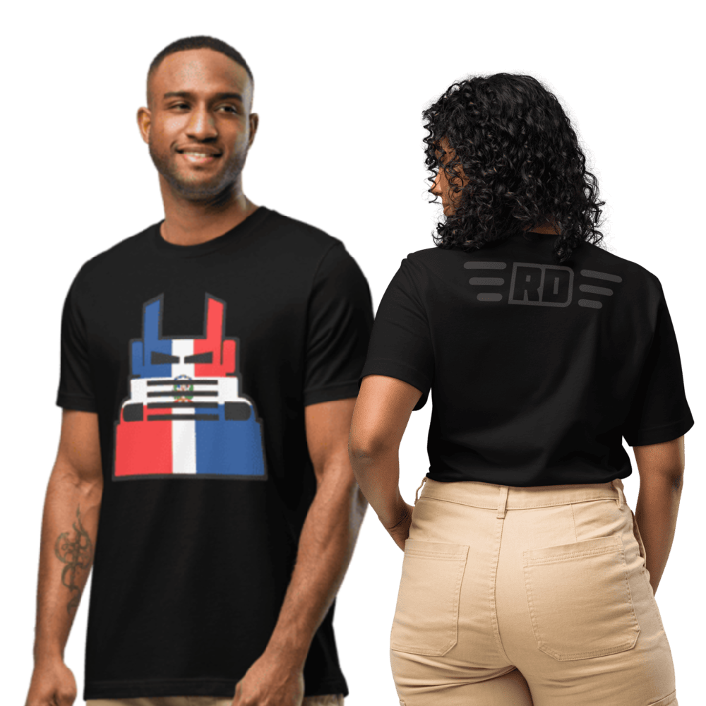 T-Shirt-Bella+Canva-3001-Black-República Dominicana