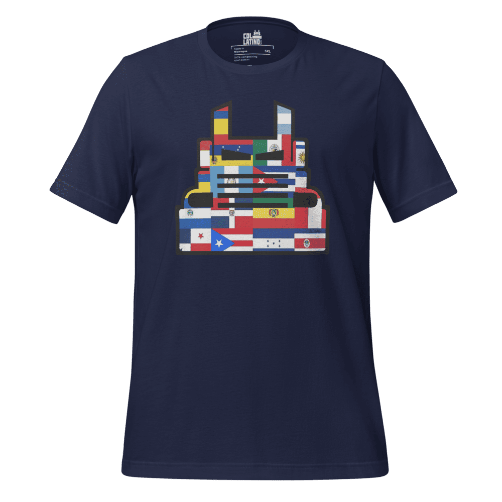 T-Shirt-Bella+Canva-3001-Navy-Orgullo Latino 