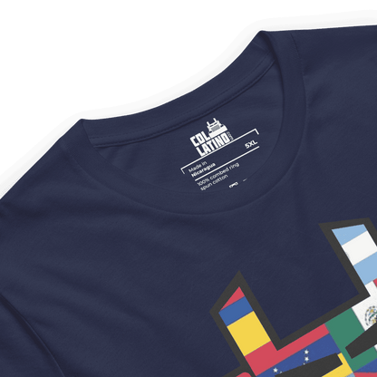 T-Shirt-Bella+Canva-3001-Navy-Orgullo Latino 