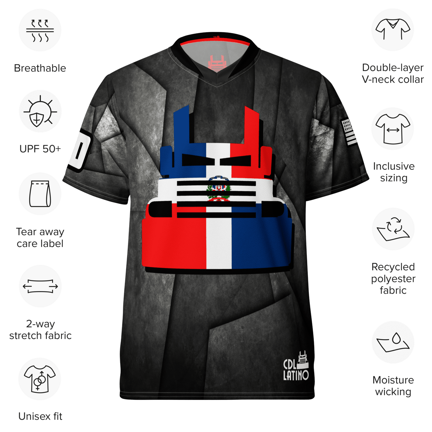 Unisex Sports Jersey Steel | República Dominicana