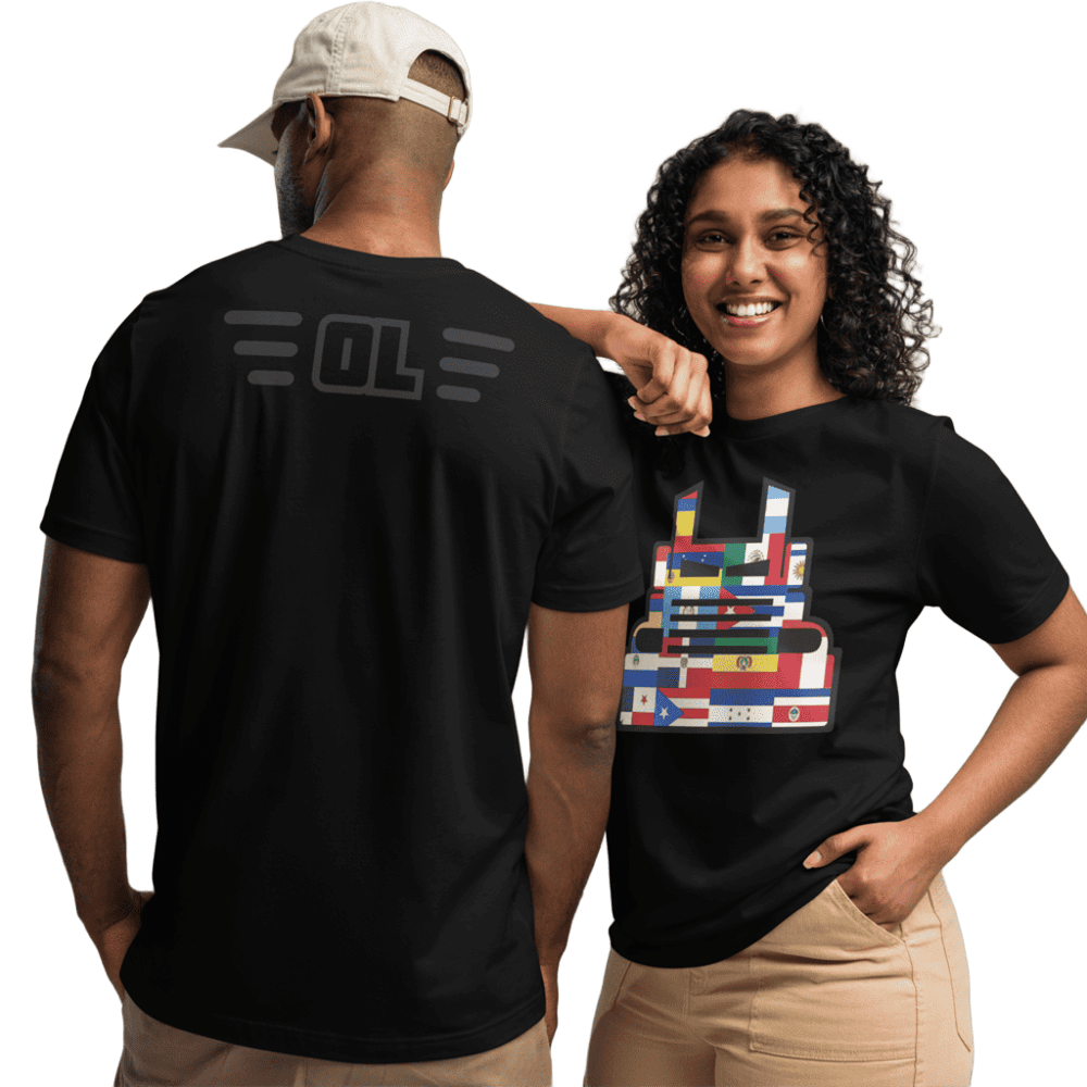 T-Shirt-Bella+Canva-3001-Black-Orgullo Latino 