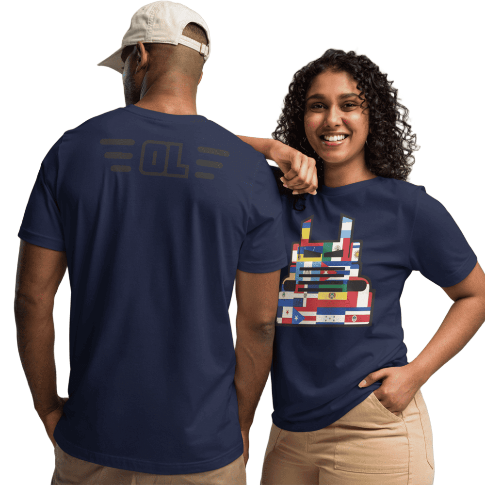 T-Shirt-Bella+Canva-3001-Black-Orgullo Latino 