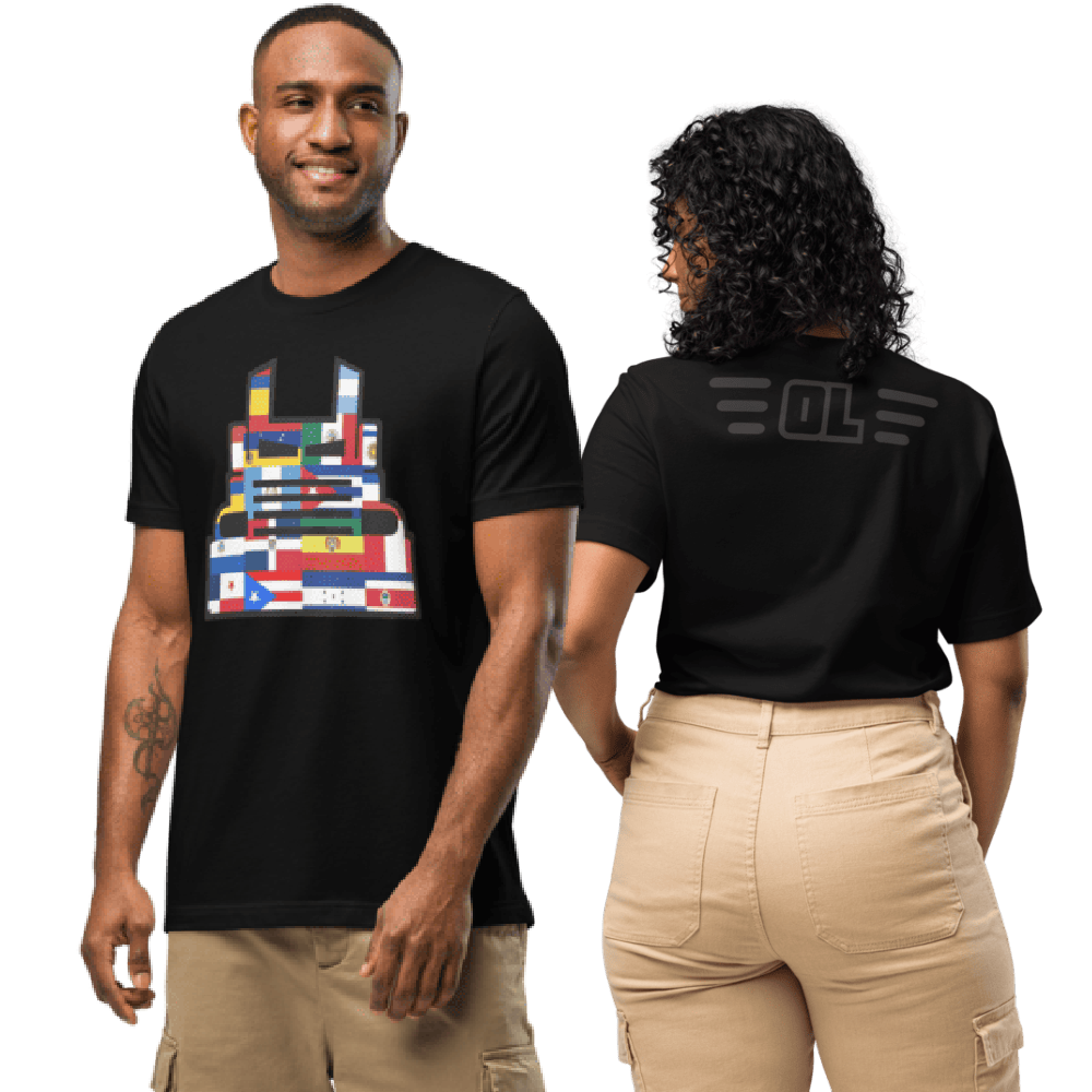 T-Shirt-Bella+Canva-3001-Black-Orgullo Latino 