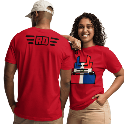 T-Shirt-Bella+Canva-3001-Red-República Dominicana