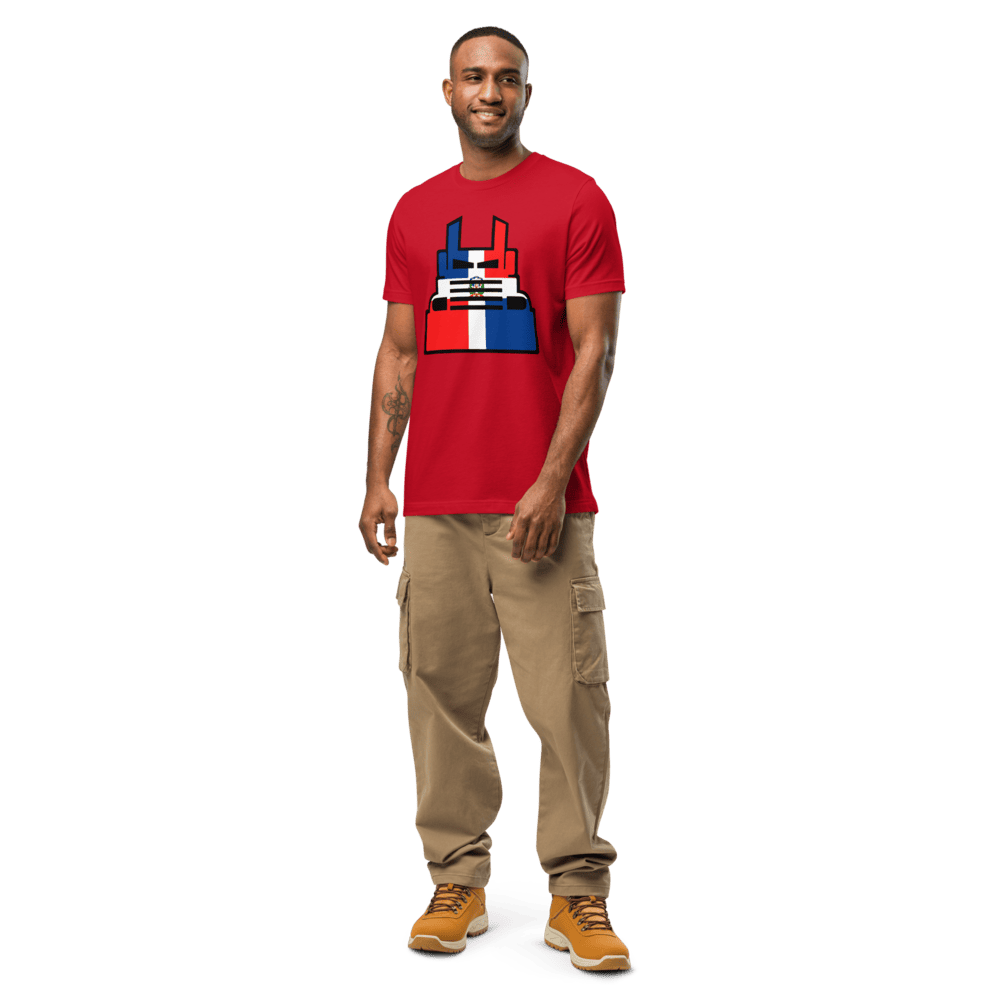 T-Shirt-Bella+Canva-3001-Red-República Dominicana