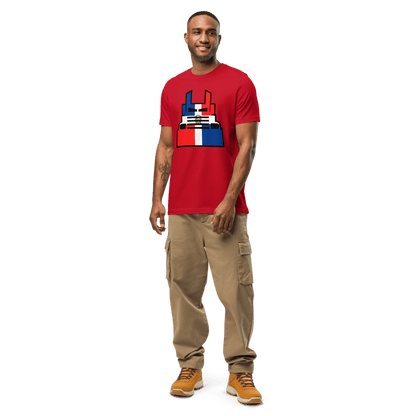 T-Shirt-Bella+Canva-3001-Red-República Dominicana