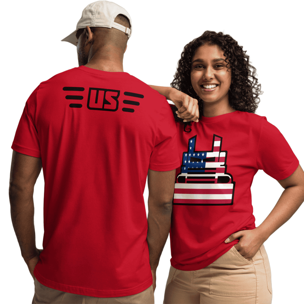 T-Shirt-Bella+Canva-3001-Red-Estados Unidos