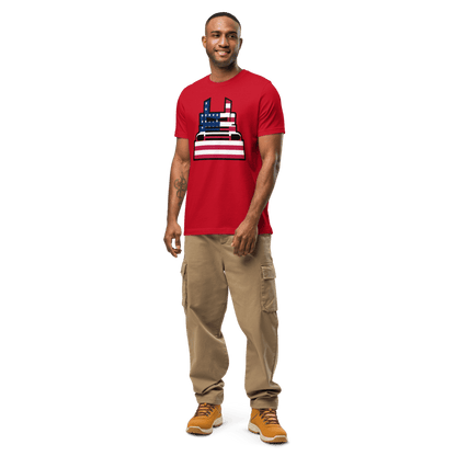 T-Shirt-Bella+Canva-3001-Red-Estados Unidos